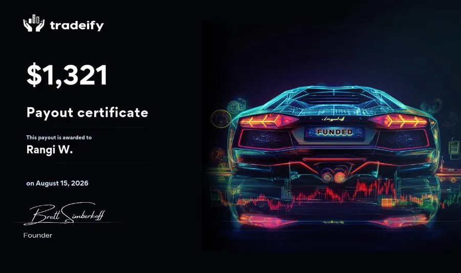 Payout certificate for Rangi W.